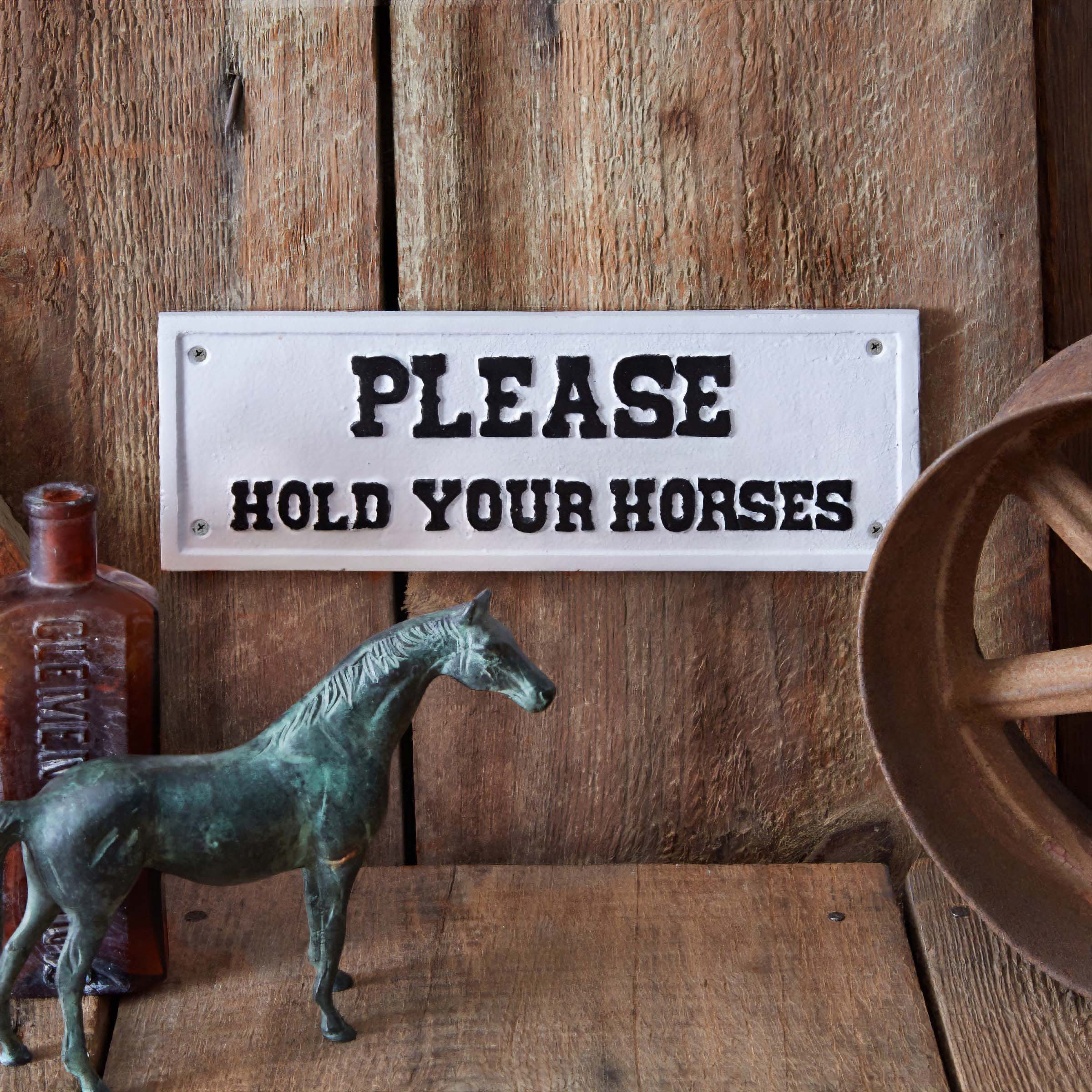 Vintage wall signs for kitchens and farmhouses with rooster, pig, and antique shop themes on rustic brick backdrop.