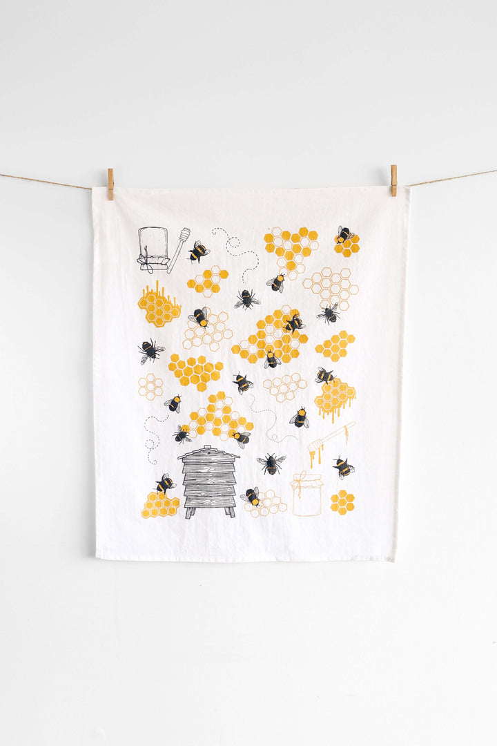 Vintage Bee Tea Towel