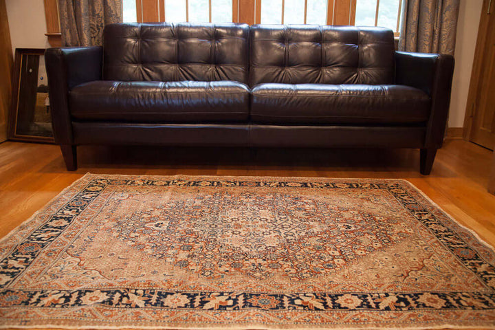 1910s Antique Persian Tabriz Area Rug