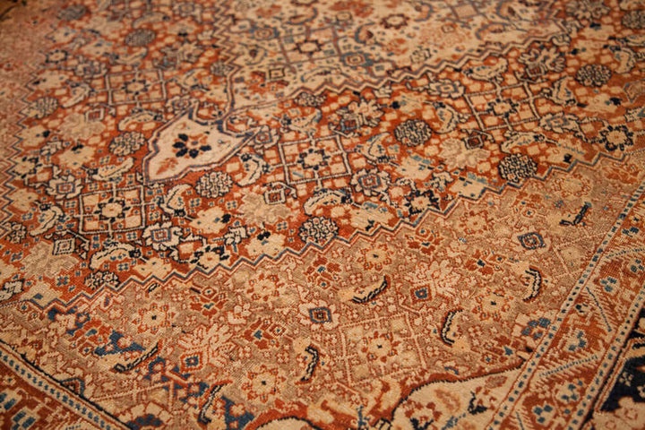1910s Antique Persian Tabriz Area Rug