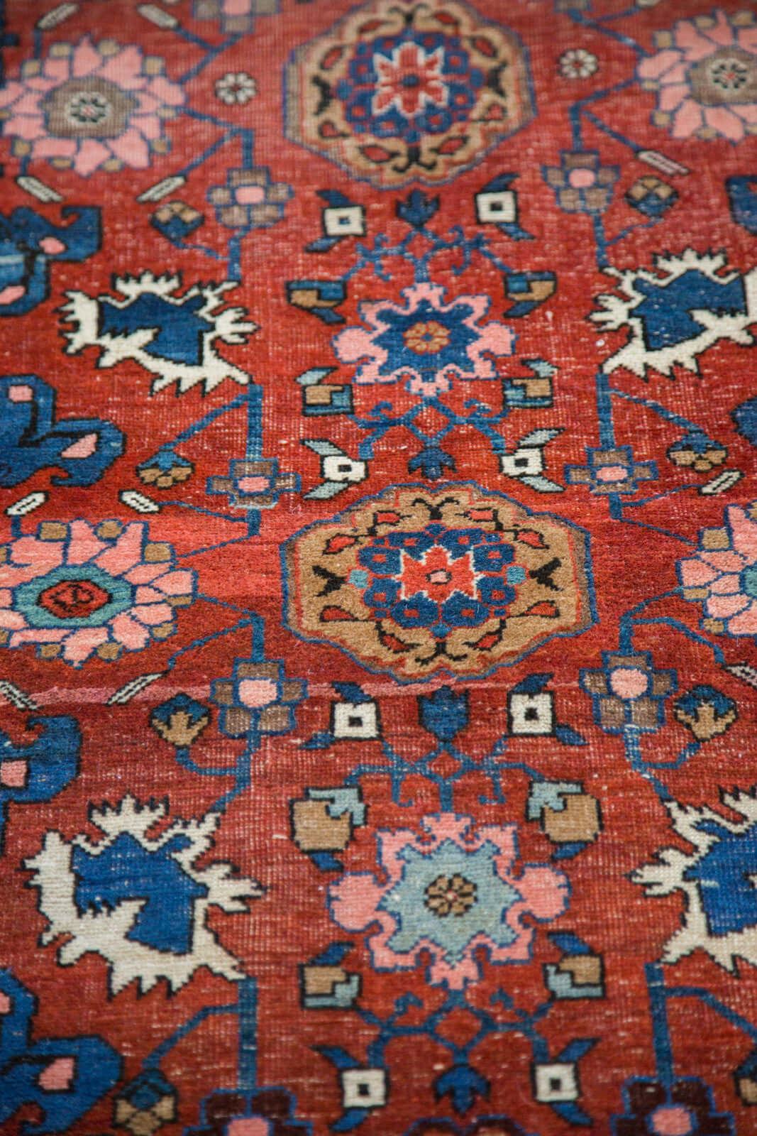 1910s Antique Persian Bijar Area Rug