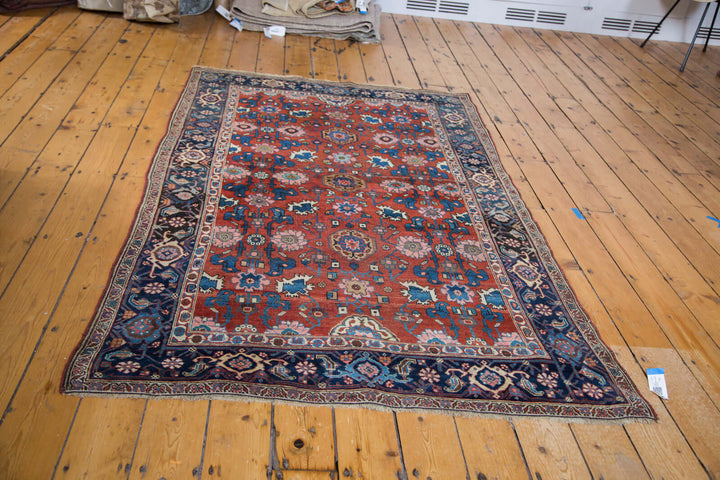 1910s Antique Persian Bijar Area Rug