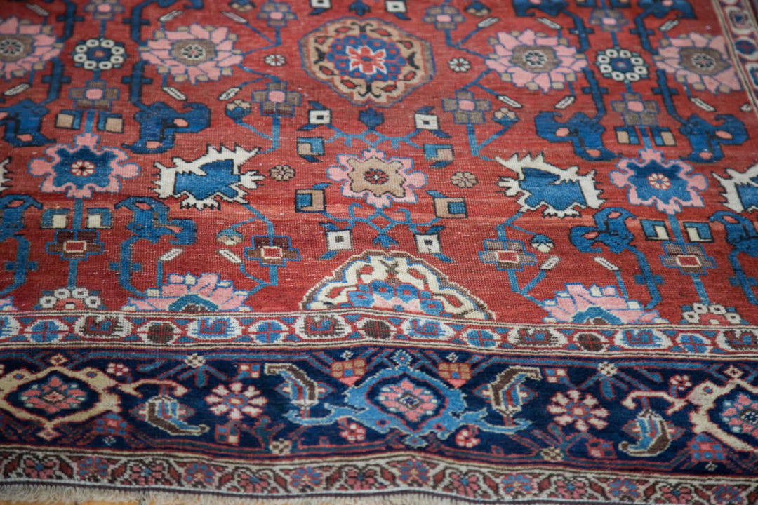 1910s Antique Persian Bijar Area Rug
