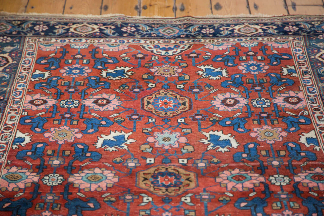 1910s Antique Persian Bijar Area Rug