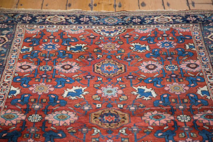 1910s Antique Persian Bijar Area Rug