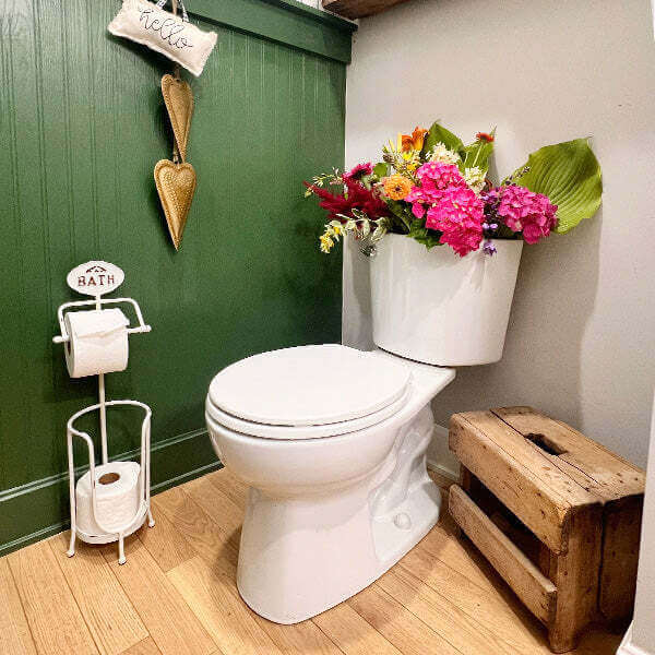 Shabby Chic Toilet Paper Stand & Holder