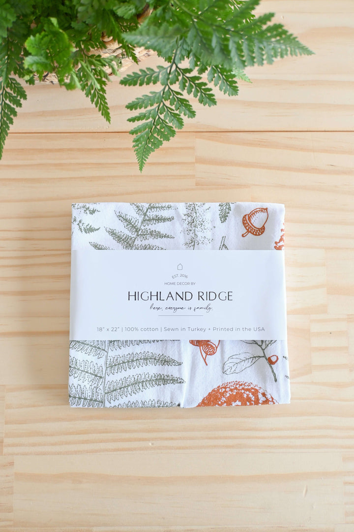 Vintage Botanical Tea Towel