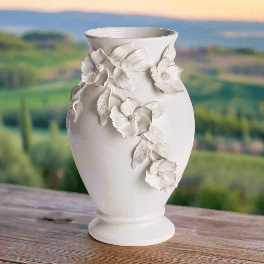 Handmade Italian Dogwood Flower Vase – Vintage Shopper Handmade Italian Dogwood Flower Vase – Vintage Shopper