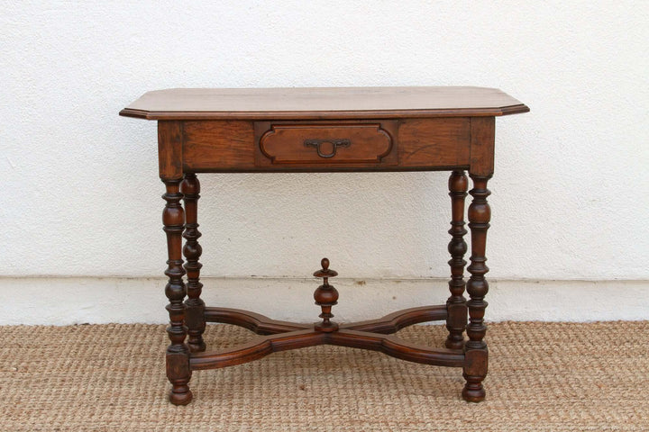 19th Century French Walnut Antique Writing Table