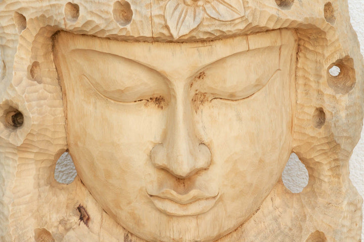 Antique Teak Buddha Sculpture from Madura