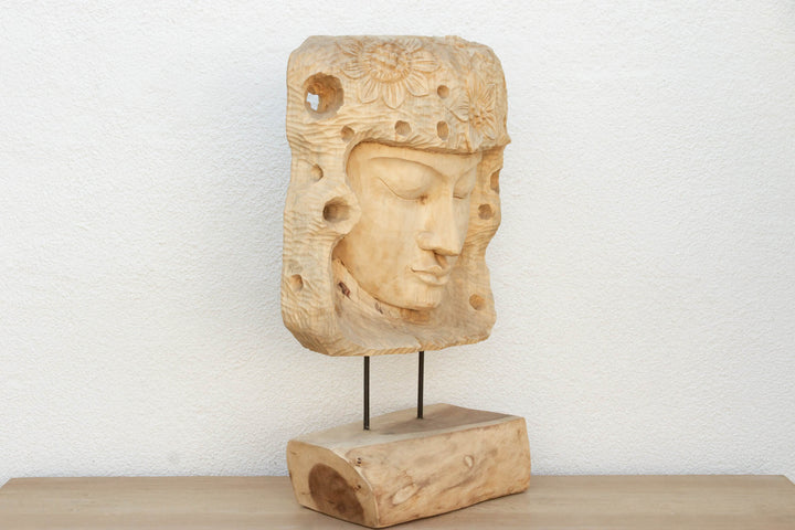 Antique Teak Buddha Sculpture from Madura