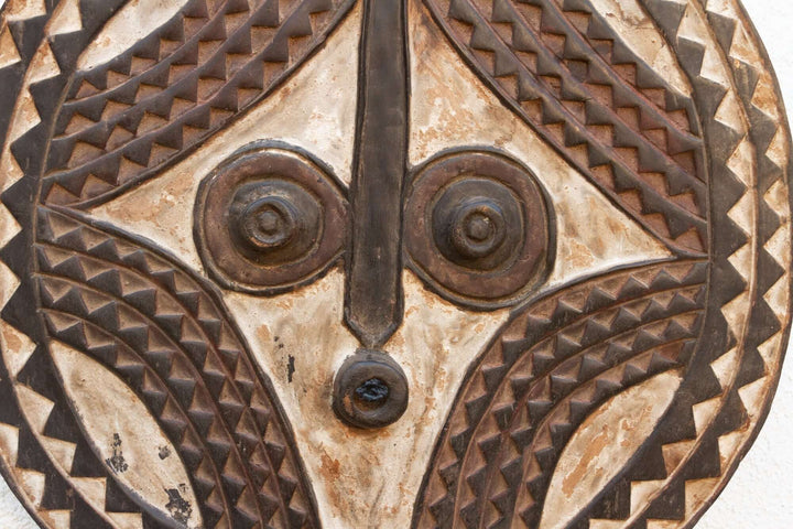 Vintage Bobo African Sun Mask from Burkina Faso