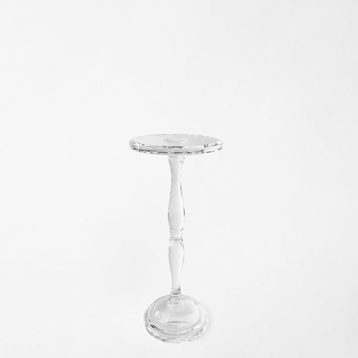 Sculptural Crystal Pedestal Table