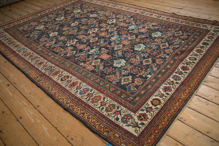 1910s Antique Persian Mahal Carpet with Herati Field Design