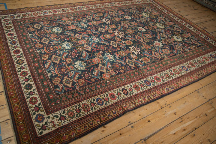 1910s Antique Persian Mahal Carpet with Herati Field Design