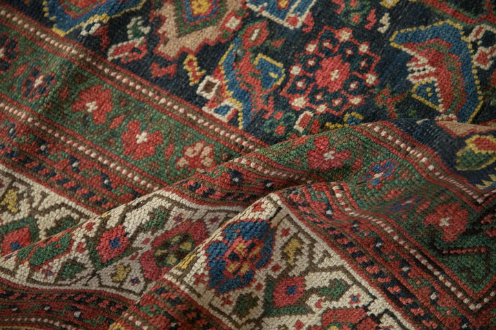 1910s Antique Persian Mahal Carpet with Herati Field Design