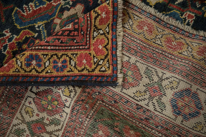 1910s Antique Persian Mahal Carpet with Herati Field Design
