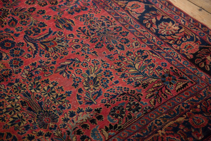 Hand-Knotted 1910s Persian Sarouk Rug