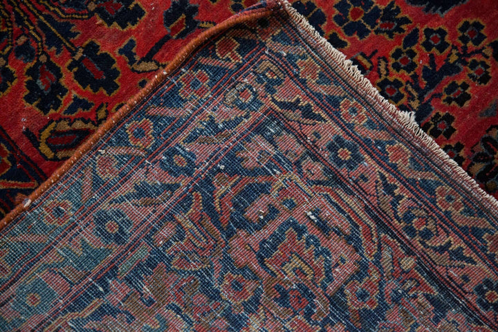 Hand-Knotted 1910s Persian Sarouk Rug