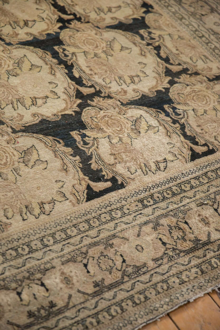 Antique Persian Tabriz Rug with European Rococo Floral Design
