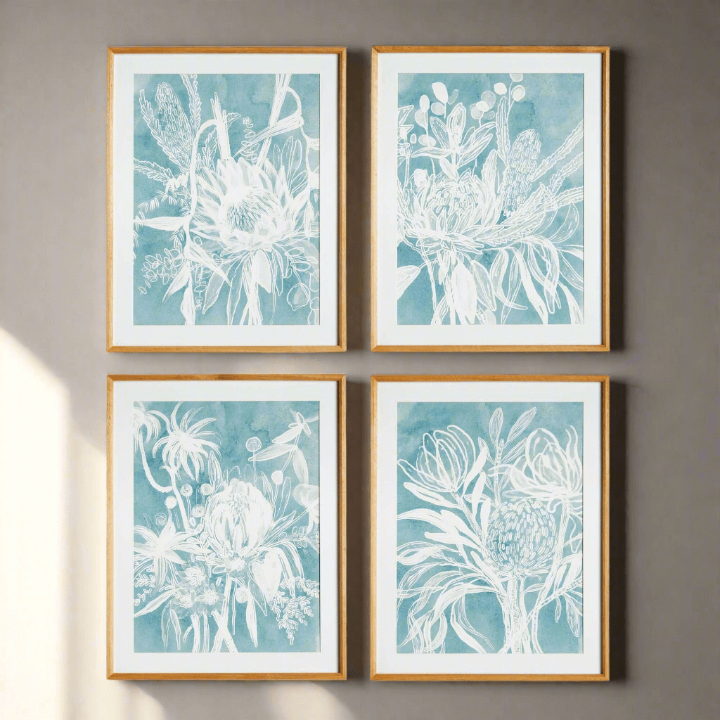 絵画 額縁付 プロテア protea pink-king-protea-flower-ii-