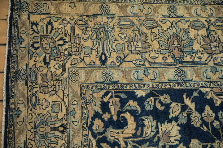 1940s Vintage Persian Lilihan Carpet with Tea Washed Finish