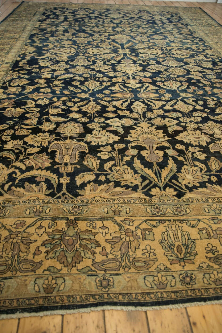 1940s Vintage Persian Lilihan Carpet with Tea Washed Finish
