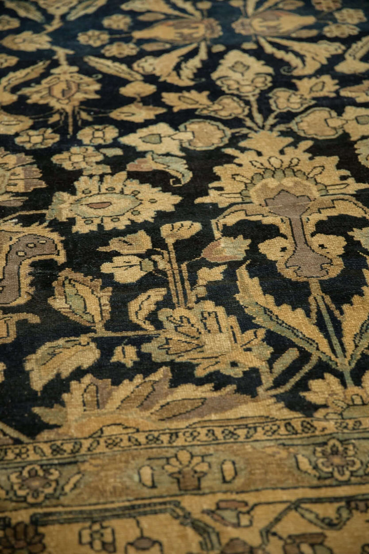1940s Vintage Persian Lilihan Carpet with Tea Washed Finish