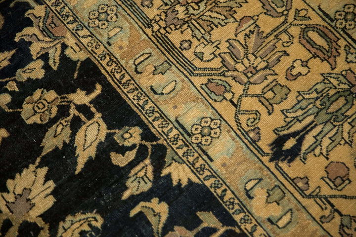 1940s Vintage Persian Lilihan Carpet with Tea Washed Finish