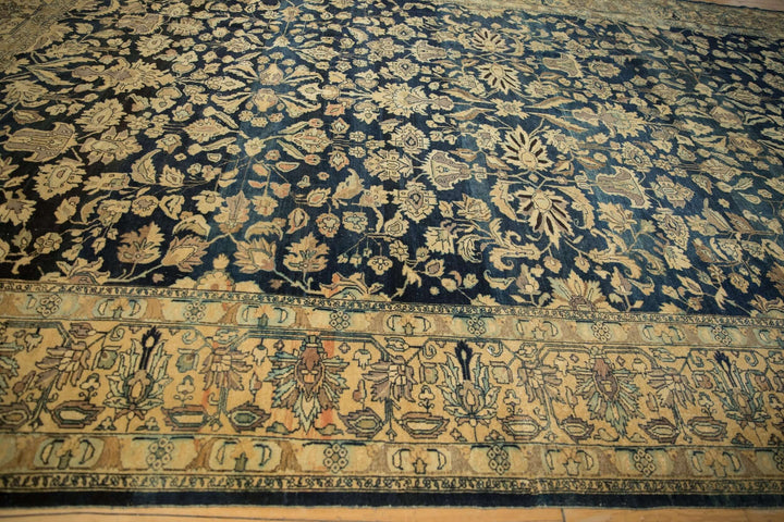 1940s Vintage Persian Lilihan Carpet with Tea Washed Finish