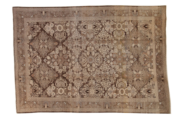 1950s Vintage Persian Bibikabad Carpet with Floral Trellis Design