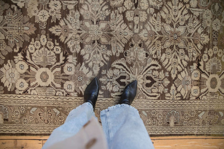 1950s Vintage Persian Bibikabad Carpet with Floral Trellis Design