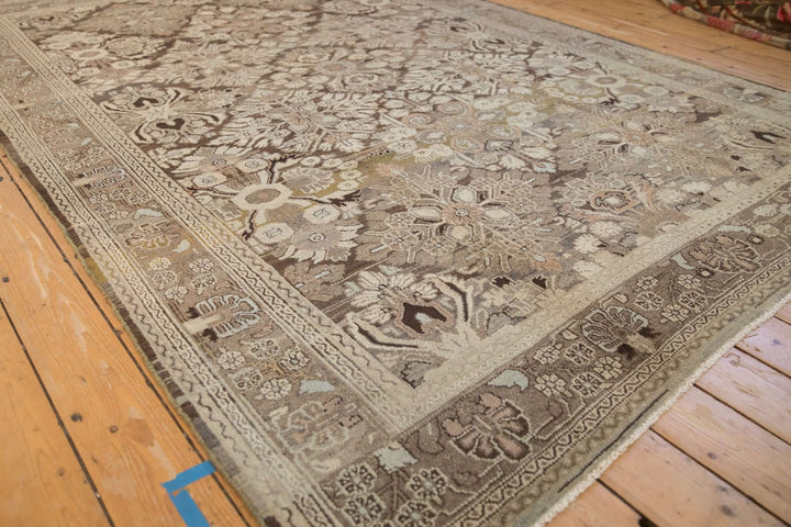 1950s Vintage Persian Bibikabad Carpet with Floral Trellis Design