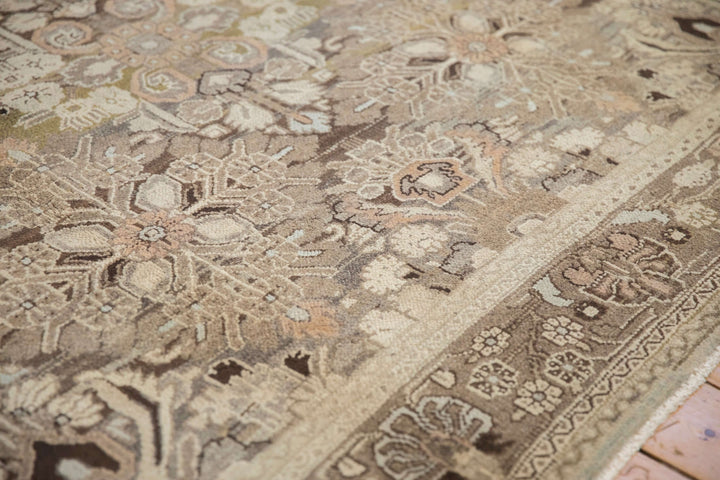 1950s Vintage Persian Bibikabad Carpet with Floral Trellis Design