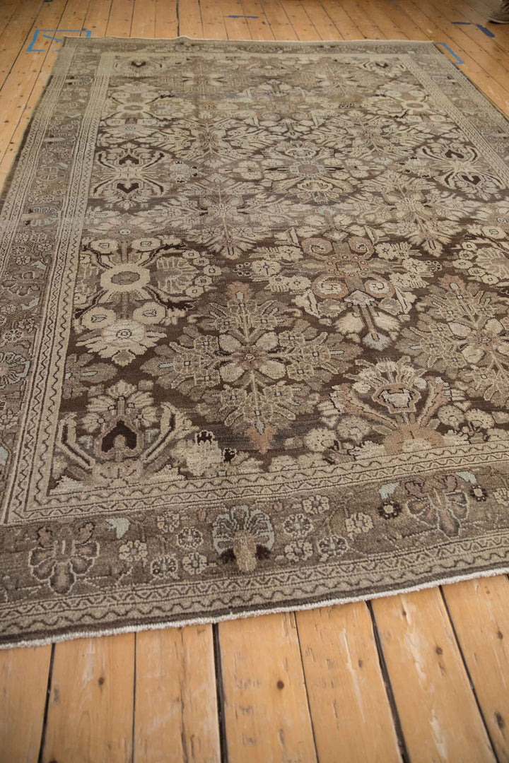 1950s Vintage Persian Bibikabad Carpet with Floral Trellis Design