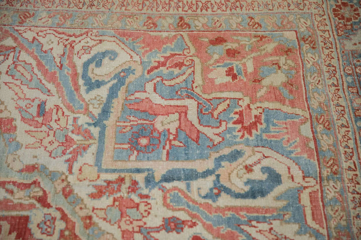 1940s Vintage Persian Heriz Carpet with Karaja Border