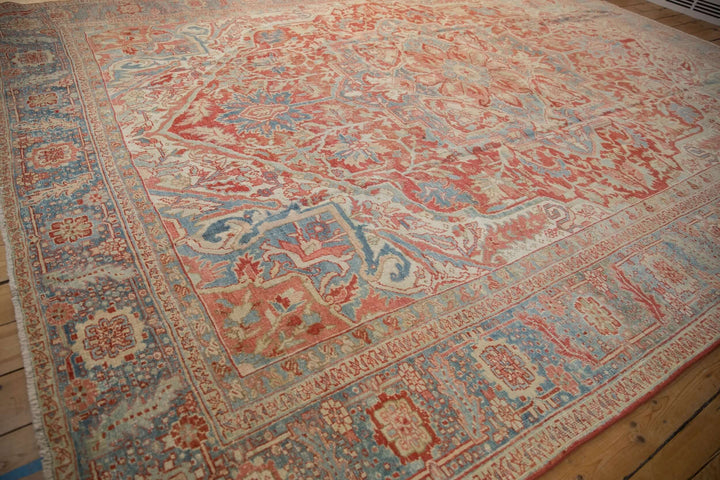 1940s Vintage Persian Heriz Carpet with Karaja Border
