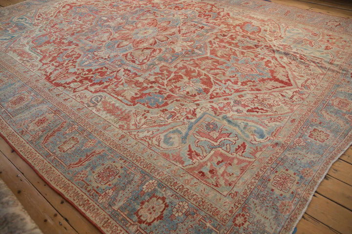 1940s Vintage Persian Heriz Carpet with Karaja Border