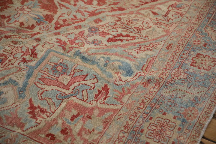1940s Vintage Persian Heriz Carpet with Karaja Border