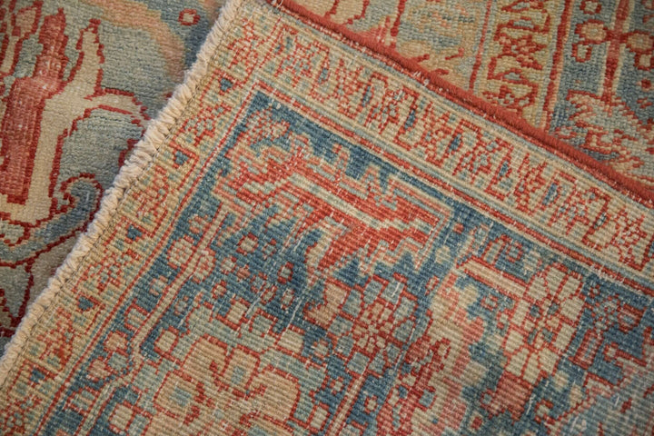 1940s Vintage Persian Heriz Carpet with Karaja Border