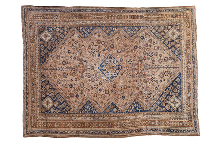 1940s Vintage Persian Qashqai Carpet with Tribal Medallion