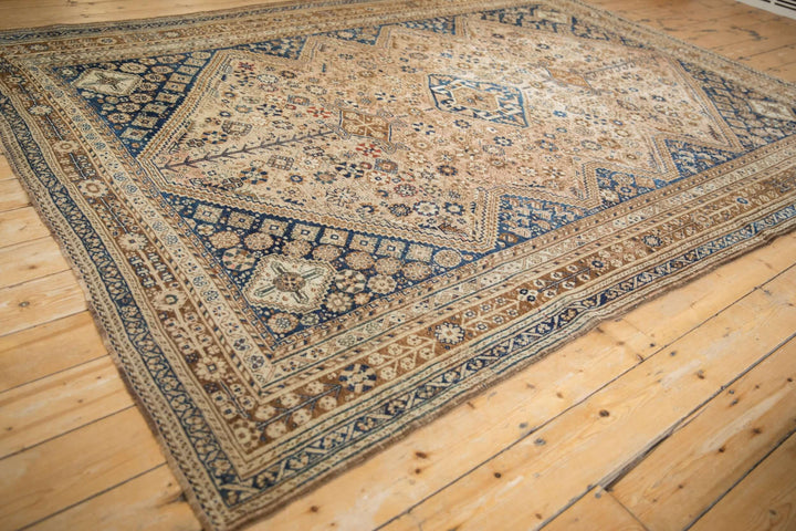 1940s Vintage Persian Qashqai Carpet with Tribal Medallion