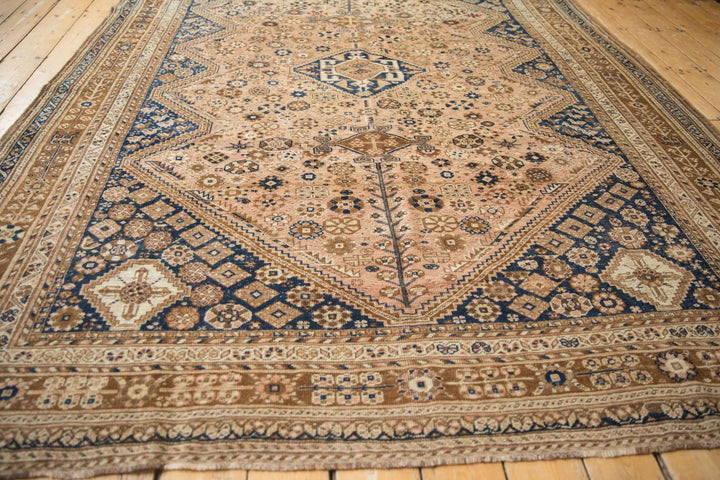 1940s Vintage Persian Qashqai Carpet with Tribal Medallion