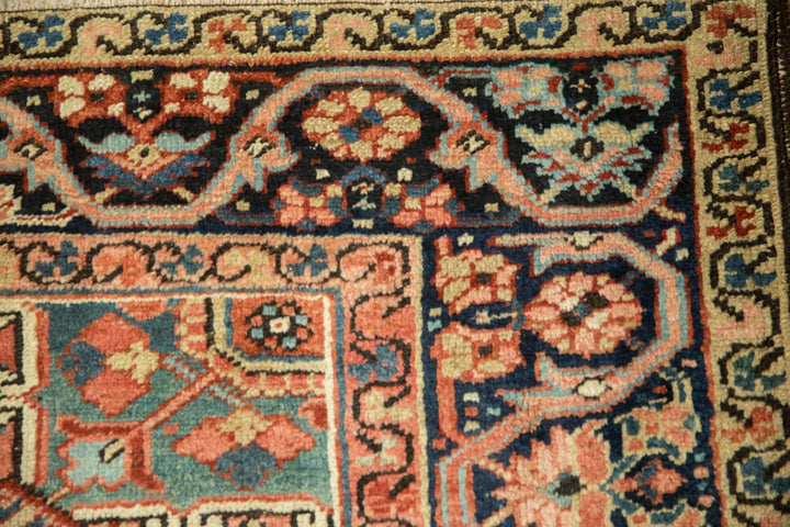 Hand-Knotted 1940s Persian Heriz Carpet