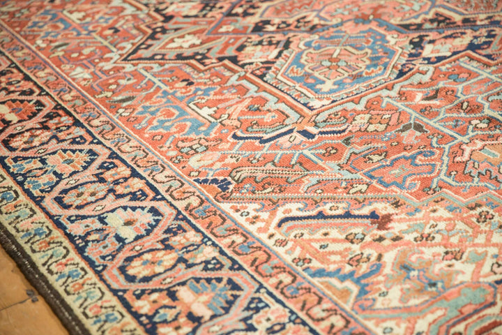 Hand-Knotted 1940s Persian Heriz Carpet