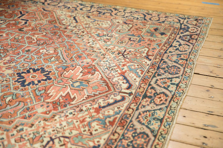 Hand-Knotted 1940s Persian Heriz Carpet