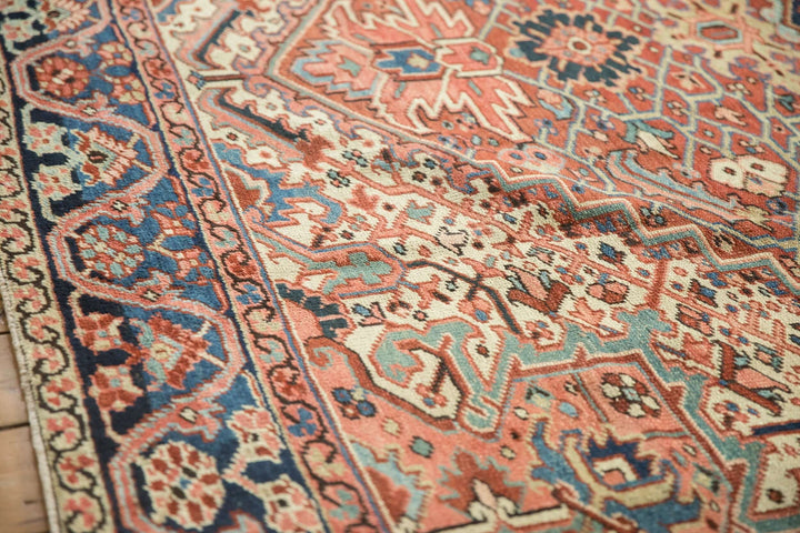 Hand-Knotted 1940s Persian Heriz Carpet