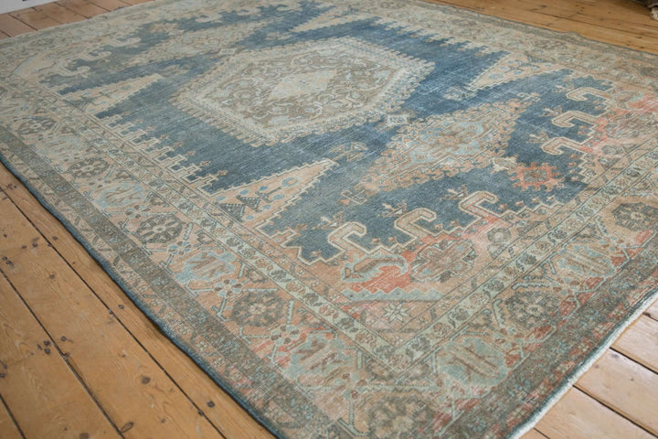 1950s Vintage Persian Veece Carpet with Hexagonal Medallion