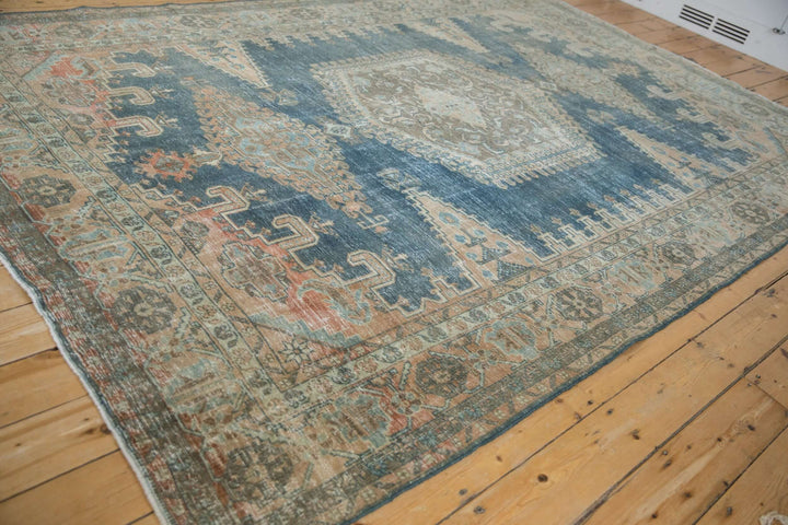 1950s Vintage Persian Veece Carpet with Hexagonal Medallion