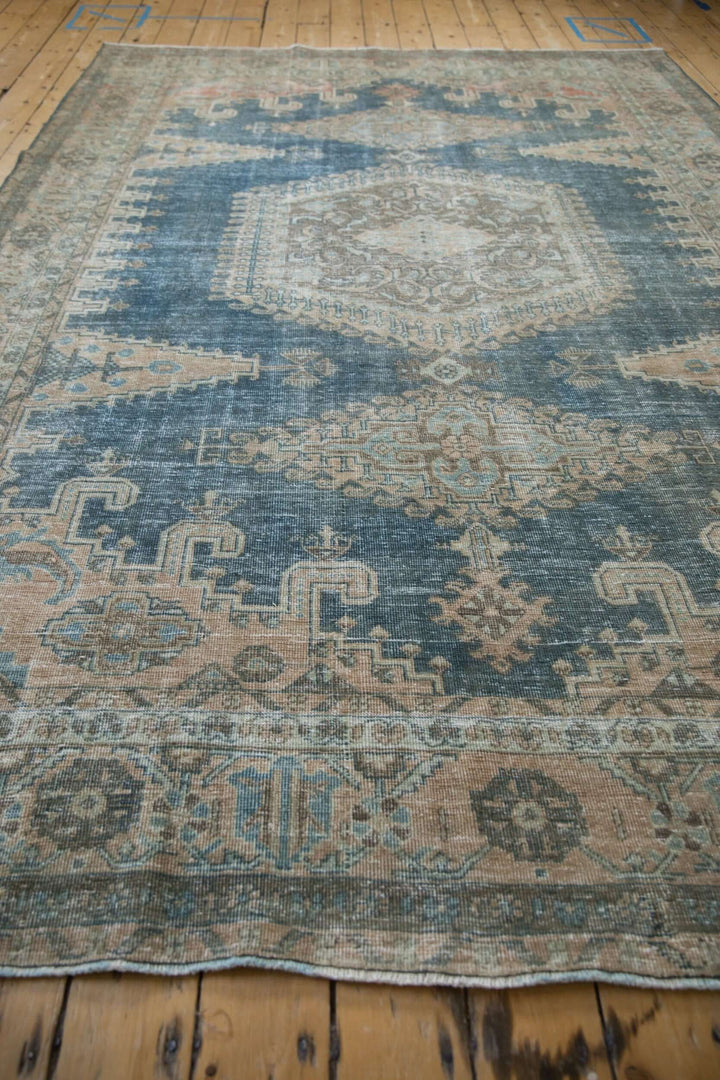 1950s Vintage Persian Veece Carpet with Hexagonal Medallion